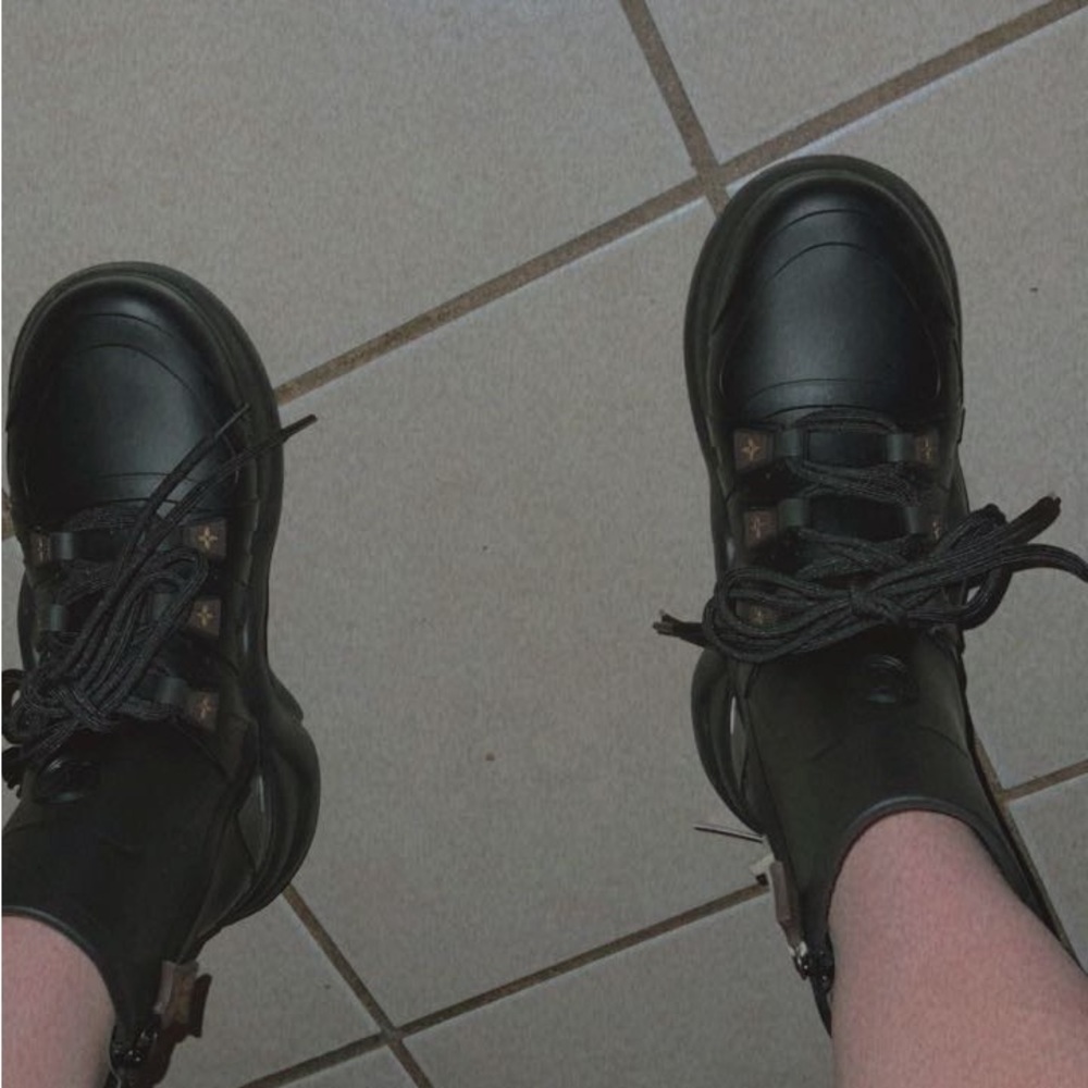 Louis VUTTION   leather boots
 I got them from Vestiaire .com